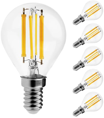 FEILEMAN Glühbirne E14 LED Lampe Warmweiß Ultrahelle 7W (Ersetzt 60W) 1055LM 3000K Tropfenform LED Birne G45/P45 Golf Energiesparlampe Mini Globe Nicht Dimmbar, 6 Pack