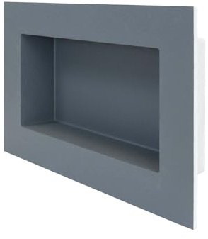 PROTEKTOR Wandnische 20 x 40cm Anthrazit/Weiß Polystrol | Wasserdichte Wandnische Bad, befliesbare Duschablage, clevere Duschnische für Shampoo, Nische Dusche, extra Platz