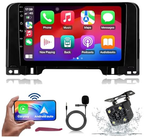 HXSQcar Android 14 Car Radio for C-itroen C3 2022-2023 with Wireless Carplay & Android Car 9 Touchscreen Radio Support GPS Navi 5G-WiFi Bluetooth 5.0 FM HiFi MIC SWC Camera (M120S)