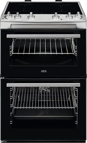 AEG 5000 Series SurroundCook Cooker with Induction Hob CIX6500ABM, Capacity 77L/39L, Hob2Hood, Defrost, Multilevel Cooking, XXL Capacity Cavity, Heat Indicators, Aqua Clean, 894-912x600x600mm Class A