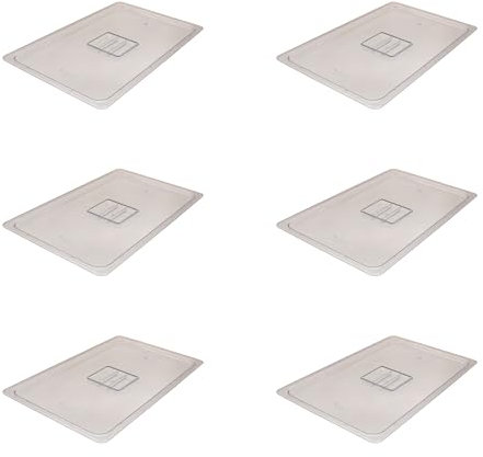 AcMax 6 tapas de policarbonato GN 1/1 para gastronorm, recipiente para gastronorm, de plástico