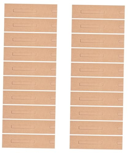 FUNNETOYU Stiftverpackungsröhrchen zur Stifteaufbewahrung 20 Stück aus Kraftpapier Elegante Stifthülsen mit Fensterdesign als Geschenk für Kinder bei Festen