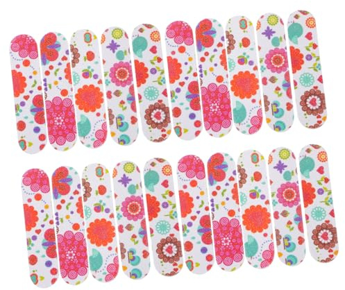 CALLARON Doppelseitige Nagelfeilen Waschbar 50 Stück aus Schleifpapier Zufällige Farbe Stylisch für Naturnägel und Kunstnägel für Maniküre und Pediküre Zuhause