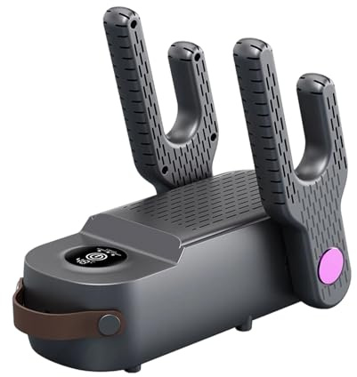 Schuhtrockner – 150 W 3 Stufen Timer Stiefelwärmer, faltbarer Arbeitsstiefeltrockner Rack, Winter, Reisen, Fitnessstudio, Arbeitsplätze, Camping, Zuhause, Umkleidezimmer, Schlafsäle, Handschuhe
