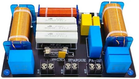 Hipzeepo Divisore Crossover Audio A 3 Vie da 700 W con 1 Filtro Divisore Ad Alta fedeltà Ad Alta Frequenza Alta 2 per Home Theater