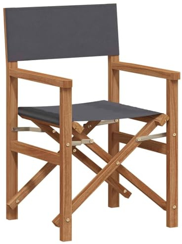 Owoxanthellate Klappstuhl Teak 56x54x87 cm 110 kg faltbar mit Armlehnen Balkon Garten Camping