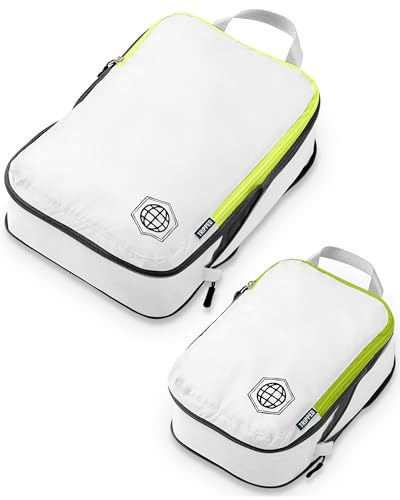 TRIPPED Travel Gear Compresión de embalaje conjunto de cubos de Carryon equipaje resistente ligero viajes organizador bolsas con cremallera doble por