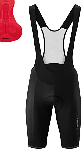 Gonso Sitivo Bib, Kurze Herren Träger-Radhose, Mit Sitivo Comfort Sitzpolster, Hohe Bewegungselastizität und Antirutsch-Silikon-Beingummi, Enganliegende Passform