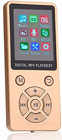 Macabolo Lettore MP4, Mini schermo LCD MP4 Media Player Supporto 32G TF Card Ultra sottile Lettore Mp4 con FM E-book