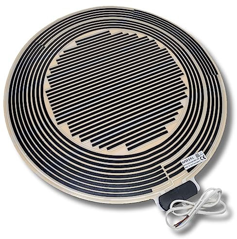 ALPER StopVapor rond 50cm Film chauffant miroir Electrique Anti-buée Autocollant Salle de bain 40W 230V