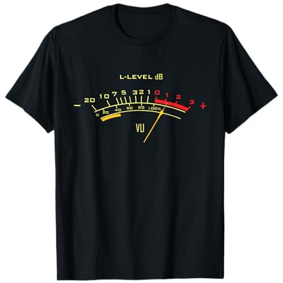 VU Meter T-shirt ingénieur du son, T-shirt analogique T-Shirt