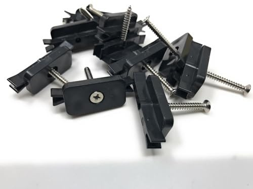 WPC Clips Befestigung Klammern Terrassendielen Montageclip 7mm Montageclips 25 Stck mit Schraubeb Edelstahl