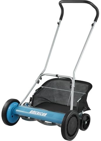 American Lawn Mower Company Cortacésped de Carrete de 5 Cuchillas de 50.8 cm con recogedor de césped