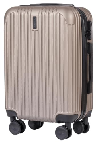 Wings Koffer Hartschale - 57 x 37 x 22 cm Groß Reisekoffer & Trolleys - Ultraleicht Rollkoffer mit Rollen - Koffer Trolley Handgepäck - Hartschalenkoffer Mit Schloss - Trolley Klein für Flugzeug