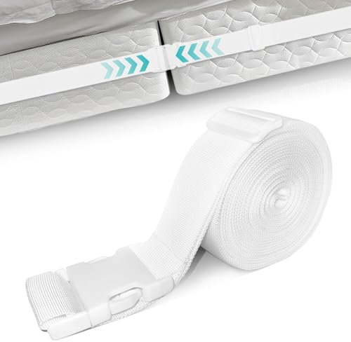 PRZRAO Matratzenhalter 10m, Matratzenbrücke, Matratzenhalter Boxspringbett, Verbindet Zwei Matratzen zu Einer Liegefläche, Doppelbettbrücke, Bettbrücke, Matratzenverbinder, Liebesbrücke für Matratzen