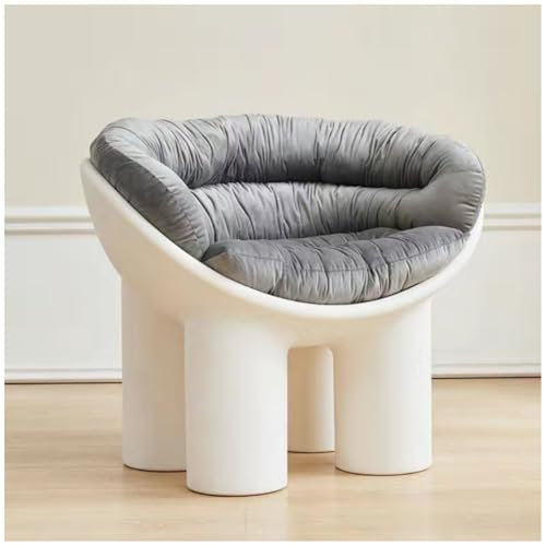 XRBCNMM Canapé à pieds d'éléphant avec coussin en peluche - Chaise de salon moderne pour salon, chambre à coucher, balcon, bureau - Fauteuil confortable pour adultes et enfants (blanc, 51,1 cm avec