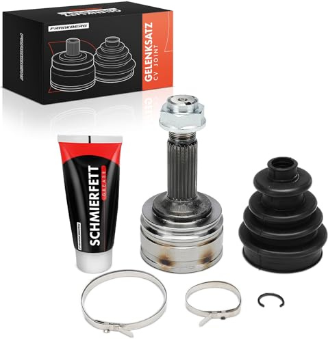 Frankberg Gelenksatz Antriebswelle Vorne Links Rechts 434100H020B | Kompatibel mit 107 PM PN, Yaris Kasten/Hatchback P13, C1 PM PN, Aygo B4, Yaris P13, 108, Aygo B1, Aygo Kasten/Hatchback B1
