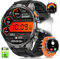Smartwatch Herren mit 1000mAh Akku/LED Taschenlampe/1.91 AMOLED, 5ATM Wasserdicht Militär Fitness Tracker mit Telefonfunktion, 113 Sportmodi Sportuhr/24/7 Herzfrequenz/Schlafmonitor/SpO2/iOS Android