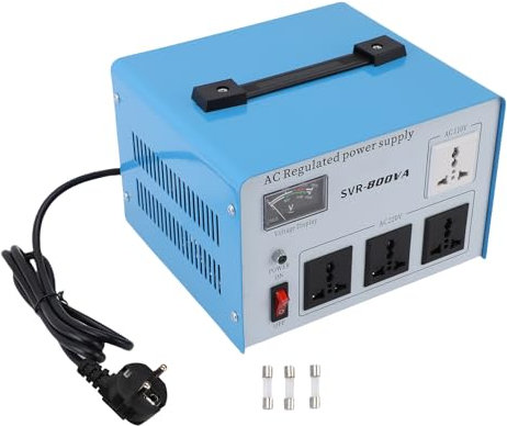 Eujgoov Stabilizzatore di Tensione AC 800 W Regolatore di Tensione Automatica a Fase Monofase per Computer Smartphone Attrezzatura Fotografica (Plug-UE 160-250V)