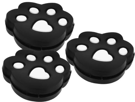 HEMOTON Ammortizzatori a Forma di Zampa Nero in Silicone 3 Pezzi Leggeri Facili da Usare e Conservare per Racchetta da Tennis per Partite Professionali