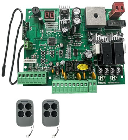 Koolenry Système de Contrôle de Contrôle Intelligent Universal DC 24V PCB Carte de PCB pour le Panneau de Commande D'Ouvreur de Portes Swing à Bras Doubles Automatiques 2RC