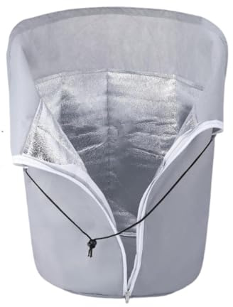 drburpily Langlebige Winter Frostschutzhülle für Pflanzen – ganzjähriger Schutz, thermische Abdeckung, wiederverwendbar, mit Reißverschluss und Kordelzug