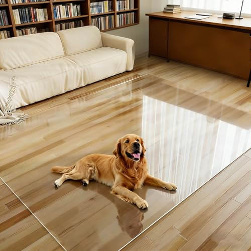 Tapetes Transparentes Antideslizantes Para Sillas, 70x120 90x140 120x150 140x180cm, Rectangular, Alfombra Protectora Para El Suelo De Mascotas, Antiarrayado, Impermeable(140 * 200cm)