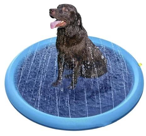 Portable Sprinkler Splash Pad For For Dogs & Kids, Water Play Mat Outdoor Pool Toys, Non-Slip Swimming Pool Sprinkler Pad For Camping Beach Patio Park Garden Lawn Yard