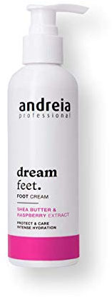 Andreia Professional Foot Cream Dream Feet with Shea Butter and Raspberry Extracts - Foot Cream for Cracked Heels and Dry Skin - Intense Hydration 200 ml