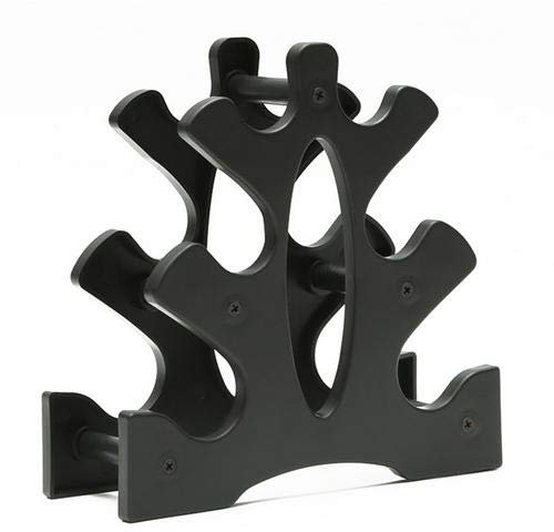 wisedwell Hantelablage Kurzhantel Klein 3-Tier Hantelablage für Langhantel Hantelständer Gymnastik Hantelbaum von Fitness Studios