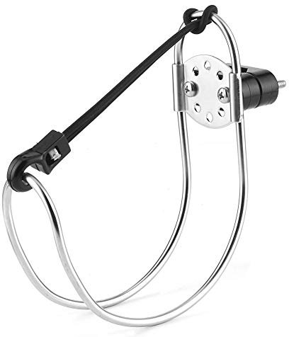 Aramox - Soporte de aro salvavidas para barco, soporte de anillo de salvavidas de acero inoxidable de 5.3 pulgadas, soporte de herradura, 135 x 160 mm