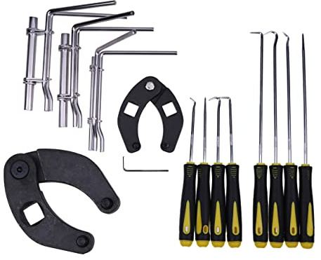 JEENDA Hydraulikzylinder, 1.9 cm und 1.27 cm verstellbar, 8-teiliges Installationswerkzeug-Set, U-Becher-Installationswerkzeug-Set, Universal-J05321 Hydraulikzylinder-Werkzeuge