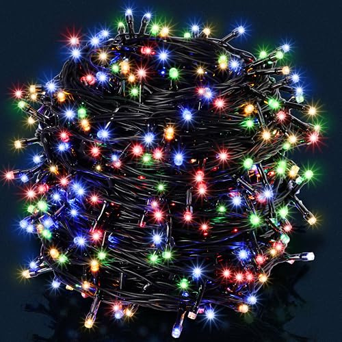 Monzana® Lichterkette 400 LED 40m Innen Außen IP44 Stromsparend Stecker Leuchtkette Weihnachten Weihnachtsbeleuchtung Weihnachtsdeko Girlande Bunt