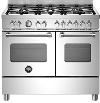 Bertazzoni Master Series MAS106L2EXC 100cm Dual Fuel Range Cooker - Stainless Steel - A Rated