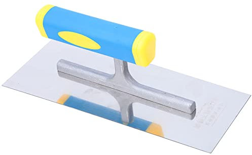 Rasatura Professionale in Acciaio Inox Prodotti per L'edilizia Intonacatura Rasatura Piastrelle Pavimentazione Malta Frattazzo Piastrellatura, Muratura Frattazzo a Mano (240 mm)