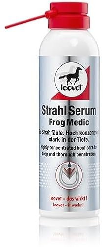 RL24 leovet - StrahlSerum Spray | Huföl für Pferde | Hufpflege bei Strahlfäule | Huffett kriecht in Furchen, feinste Risse & Taschen | trocknet den Strahl & fördert d. Hufgesundheit | 1 x 200 ml