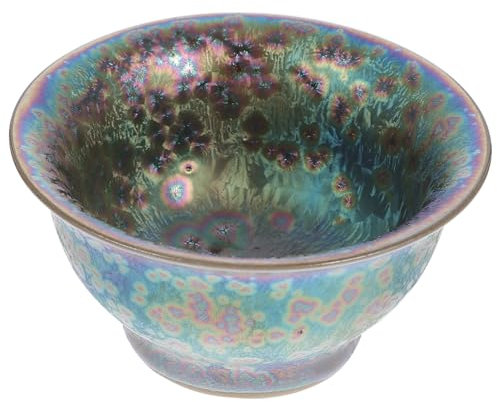 ABOOFAN 2St Anti-Cup chinesische Terrine Handwerk blaue Trinkgläser Jahrgang Die das Gongfu-Teeschale Teegeschirr aus Keramik konzentrieren Tasse China