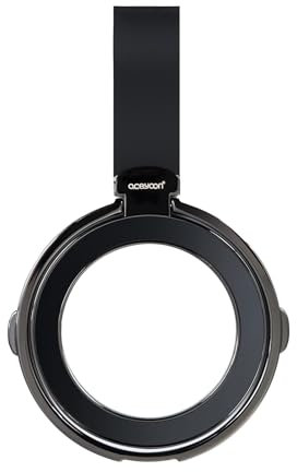 Aceyoon Anillo para Teléfono Magnético, Soporte de Agarre para Smartphone con Anillo Metálico y Rotación de 360 Grados para iPhone Serie 15