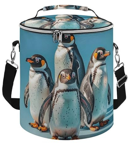 Kühlrucksack für Herren und Damen, isoliert, auslaufsicher, wasserdicht, niedlicher Pinguin, Kühltasche, große Kapazität, leichter Rucksack, Kühler für Reisen, Camping, Strand, Eistruhe