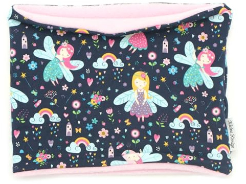 Kleine Könige Loop Schal Kinder Mädchen bis 10 Jahre | Viele Muster, Innen Fleece Kuschel, Made in Germany
