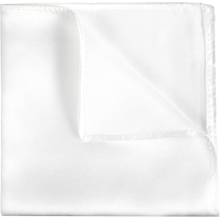 WLLHYF Seiden-Einstecktuch für Herren, einfarbig, Herren-Taschentuch, Anzug, Einstecktuch, Weihnachten, Vatertagsgeschenk (25 x 25 cm), weiß, 9.8x9.8inch