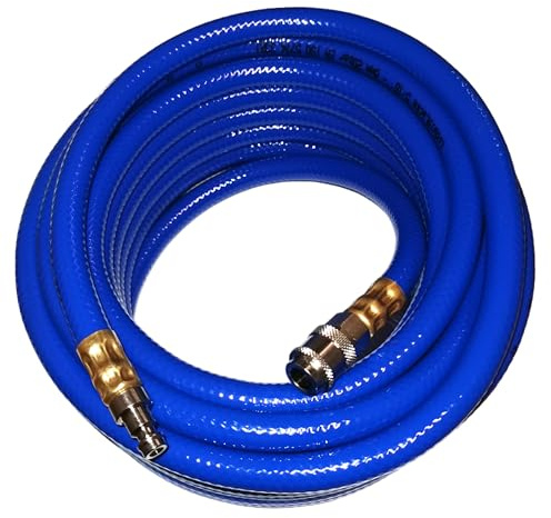 Druckluftschlauch blau 10m 1/4 20 bar