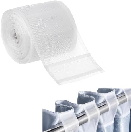 SZSMW Gardinenband - Gardinenband Zum AufnäHen - Vorhangband - Geeignet FüR Alle Arten Von Vorhangstilen, Sehr Geeignet FüR VorhäNge In Schlafzimmern, Esszimmer, StudienräUmen Usw(10 cm * 10 Meter)