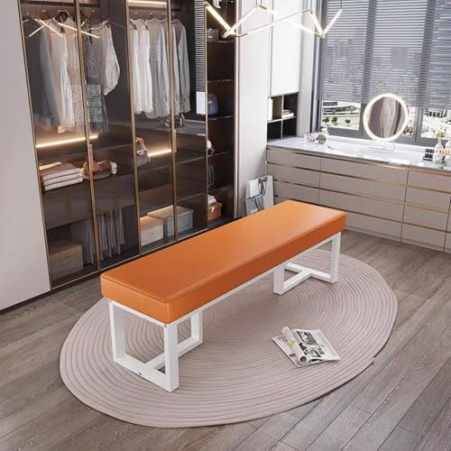HARELA Gartenbank Sitzbank, Esszimmerbank Bank, Polsterbank mit Metallbeinen, Moderne Esszimmerbank für Ihren Wohn- und Essbereich, für Wohnzimmer Schlafzimmer Flur(160cm/63in)