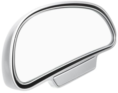 Espejo de Punto Ciego para Coche Ajustable 360 Grados Plata