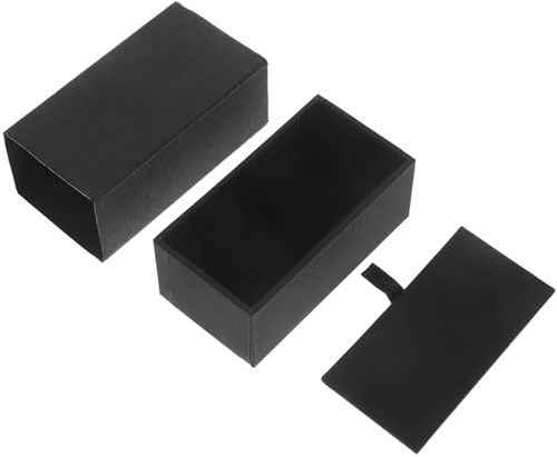 BESPORTBLE Caja de Gemelos Negra de Cuero para Almacenamiento y Viaje