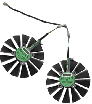 Vaguelly Ventilateur de Remplacement pour Carte Graphique Refroidisseur Broches pour PC et Facile à Installer Accessoire Informatique pour Refroidissement