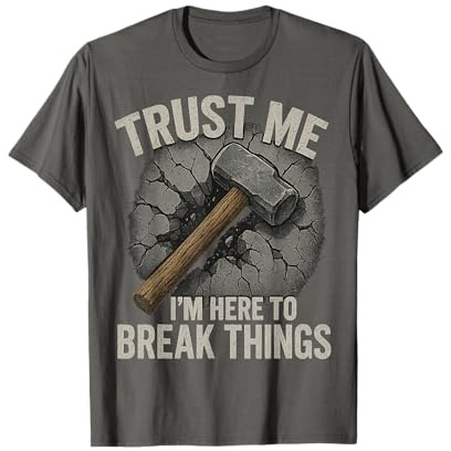 Démo Travailleur d'équipe Démolition Travailleur de Construction Masse T-Shirt
