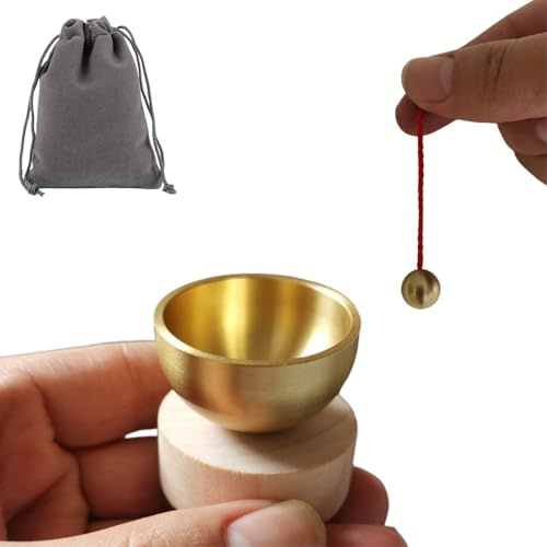 Klangschalen-Set,Handgefertigt Tibetische Klangschale Klein,Meditationsklangschale,Meditation und Entspannung,für Yoga,Stress Reduzieren und Entspannen ﻿
