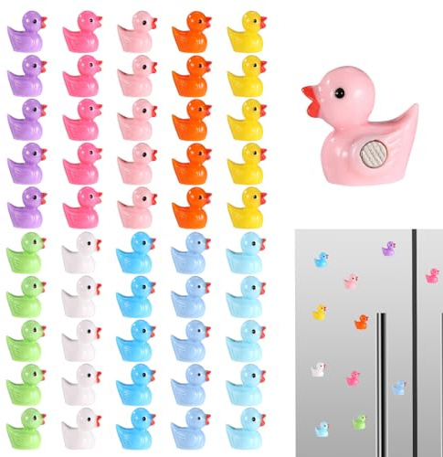 50stk Mini-Kühlschrankmagnete Harz in Enten, 10 Farben Niedliche Kleine Kühlschrankmagnete Starke Magnetische Entendekoration für Küche Zuhause Büro Schließfach Pinnwand (Einfarbiger Stil) | Niedliche Kühlschrankmagnete, Dekoration für Küche, Zuhause, Büro, Spind, Pinnwand (einfarbiger Stil)